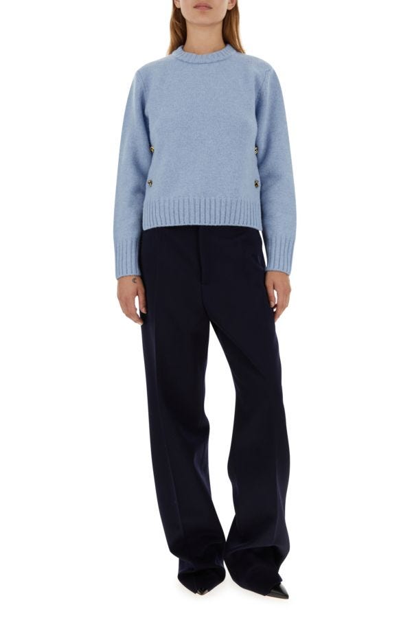 BOTTEGA VENETA | Powder blue wool sweater