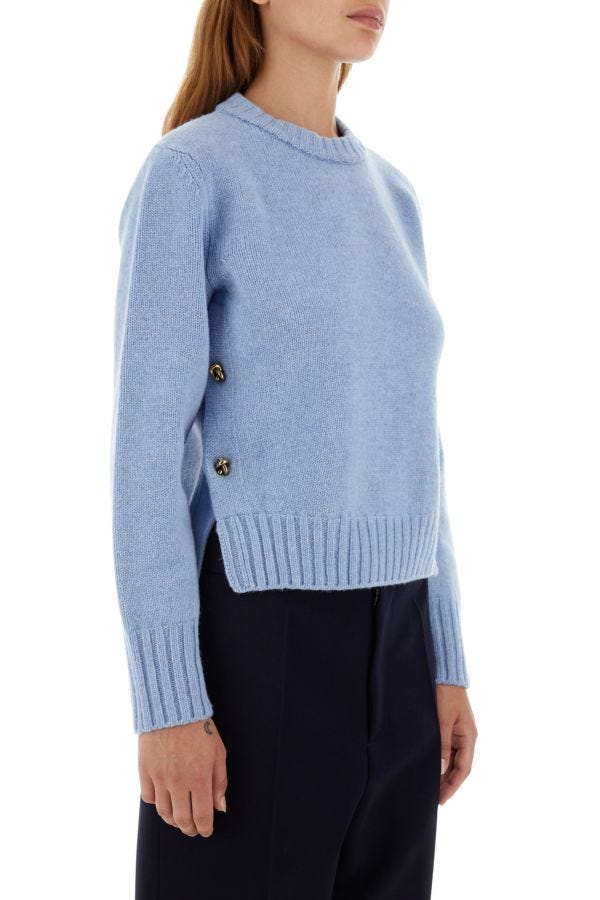 BOTTEGA VENETA | Powder blue wool sweater