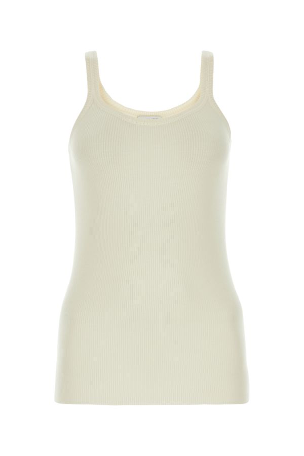 BOTTEGA VENETA | Ivory wool tank top