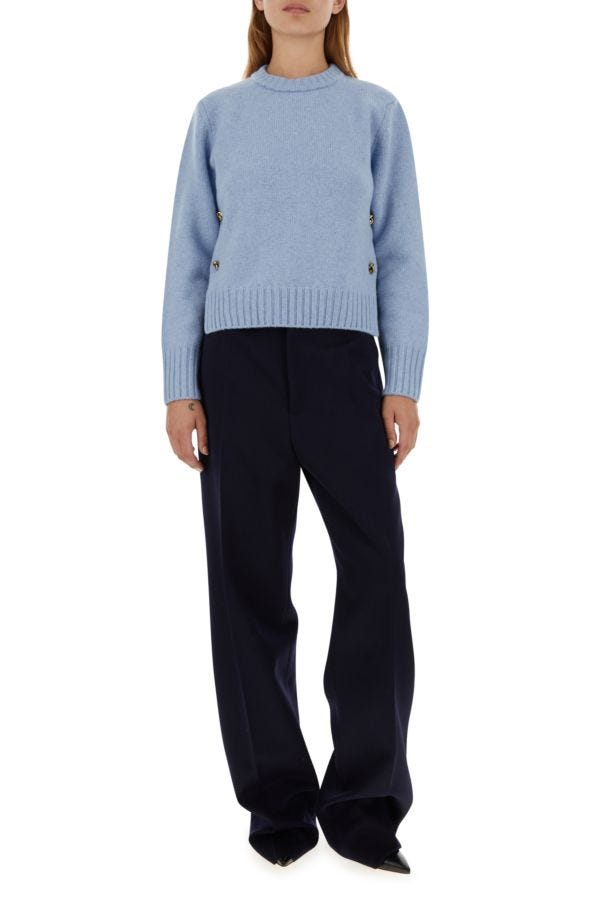 BOTTEGA VENETA | Dark blue wool pant