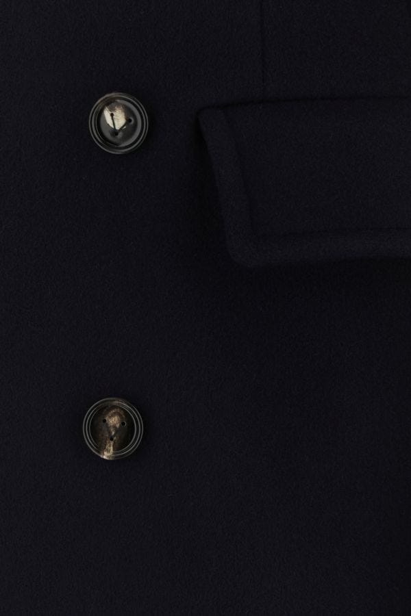 BOTTEGA VENETA | Midnight blue wool blend cape coat