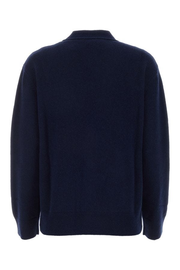 BOTTEGA VENETA | Midnight blue stretch cashmere blend cardigan