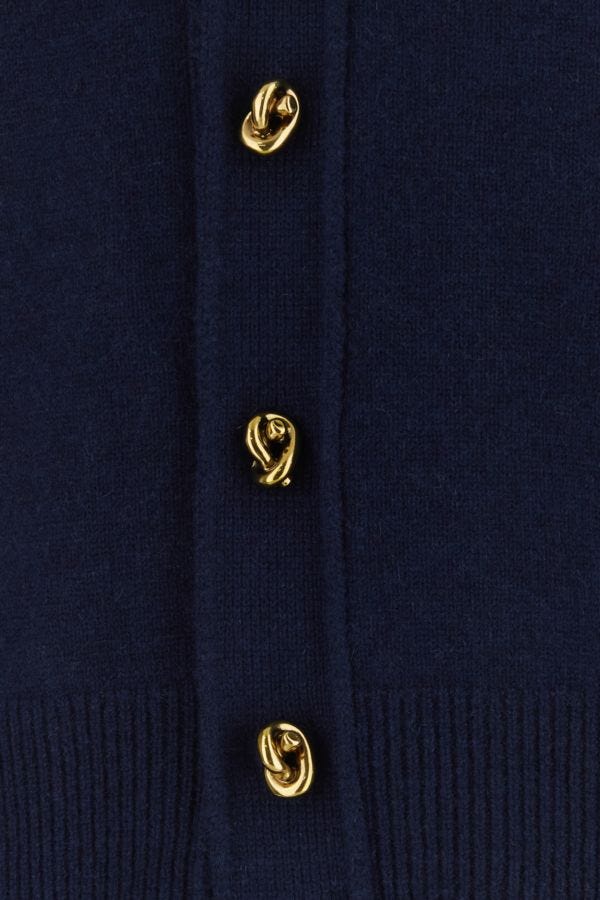 BOTTEGA VENETA | Midnight blue stretch cashmere blend cardigan