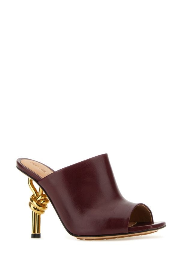 BOTTEGA VENETA | Grape nappa leather Knot mules