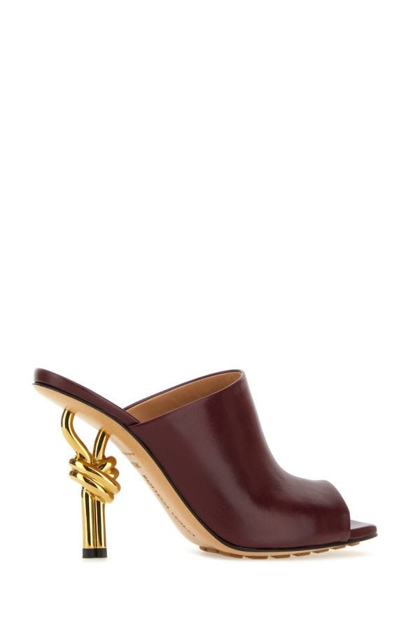 BOTTEGA VENETA | Grape nappa leather Knot mules