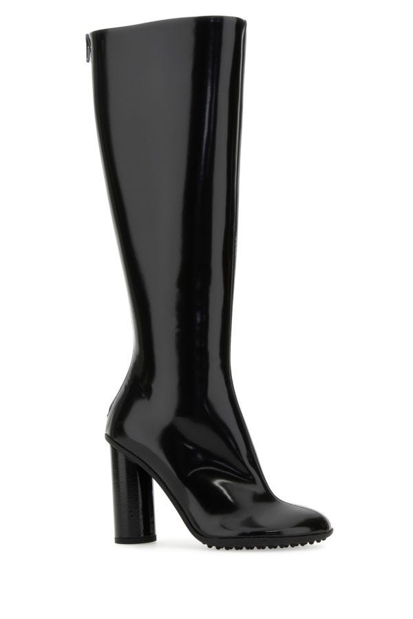 BOTTEGA VENETA | Black leather Atomic boots