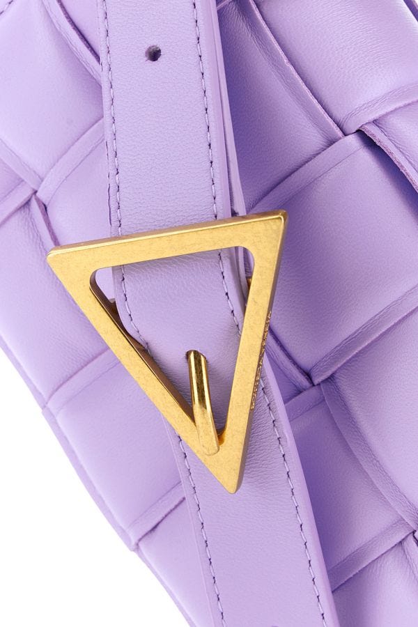 BOTTEGA VENETA | Lilac nappa leather small Padded Cassette crossbody bag