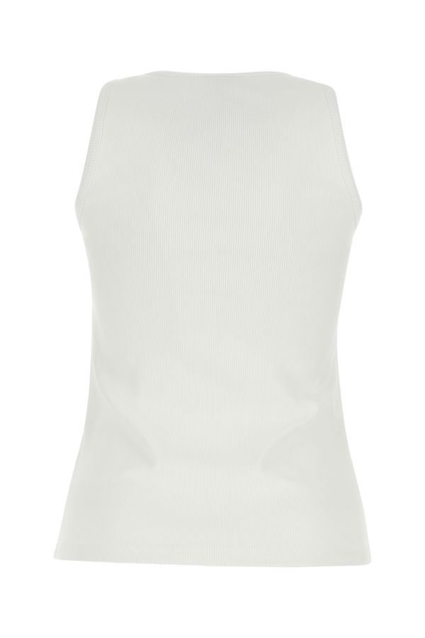 BOTTEGA VENETA | White cotton stretch tank top