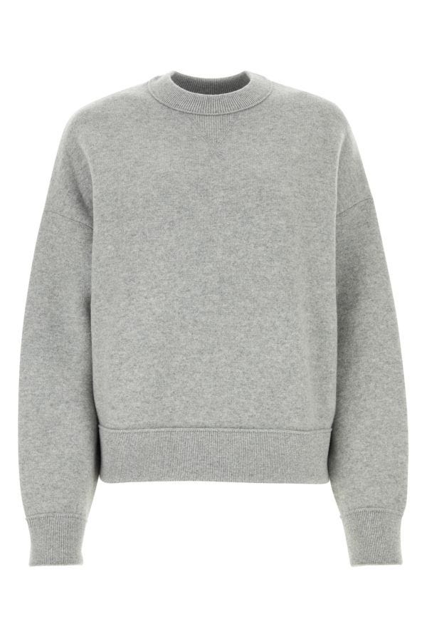 BOTTEGA VENETA | Melange grey cashmere blend sweater