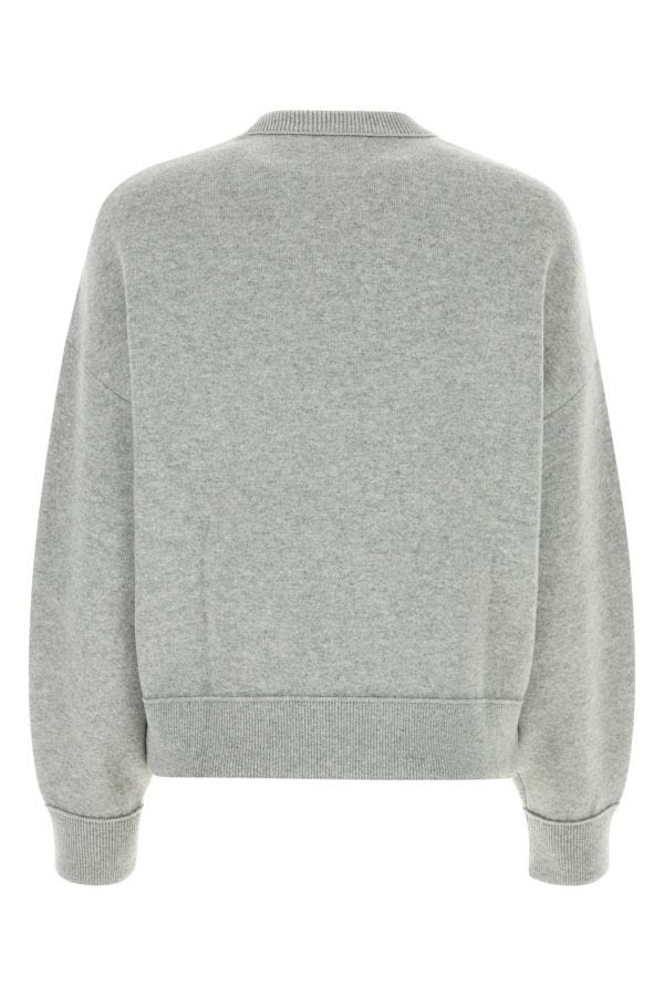 BOTTEGA VENETA | Melange grey cashmere blend sweater