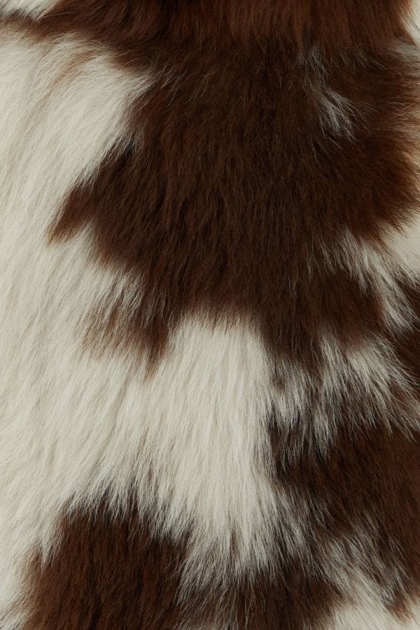 BOTTEGA VENETA | Two-tone shearling coat
