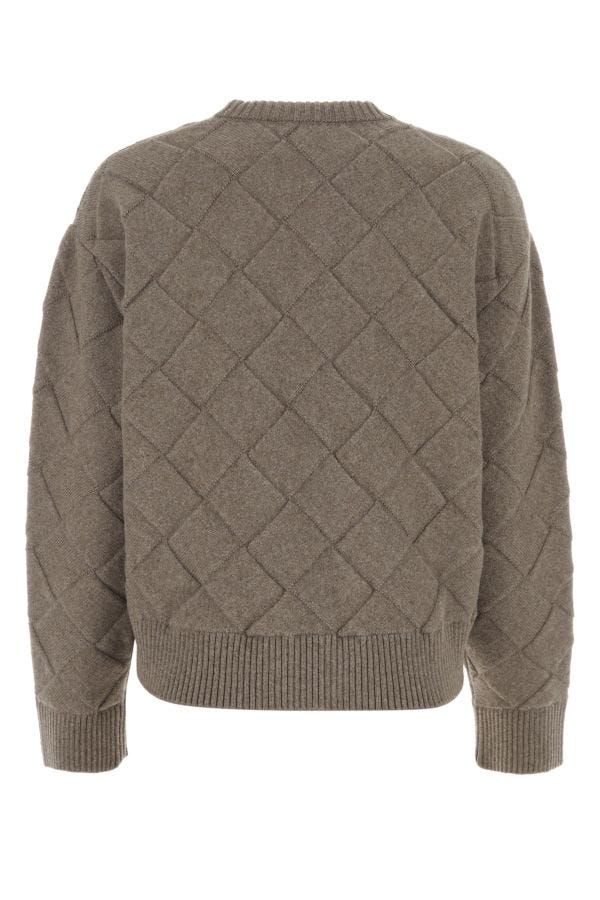 BOTTEGA VENETA | Dove grey stretch wool blend sweater