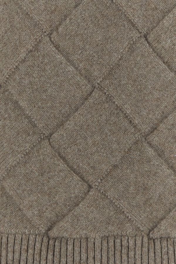 BOTTEGA VENETA | Dove grey stretch wool blend sweater
