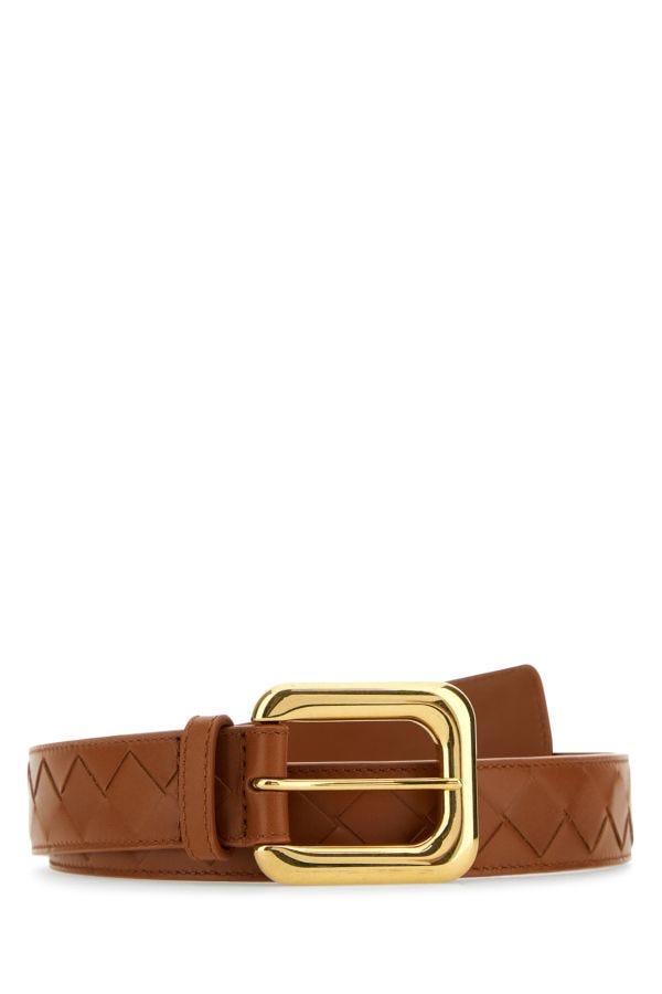 BOTTEGA VENETA | Light brown leather belt