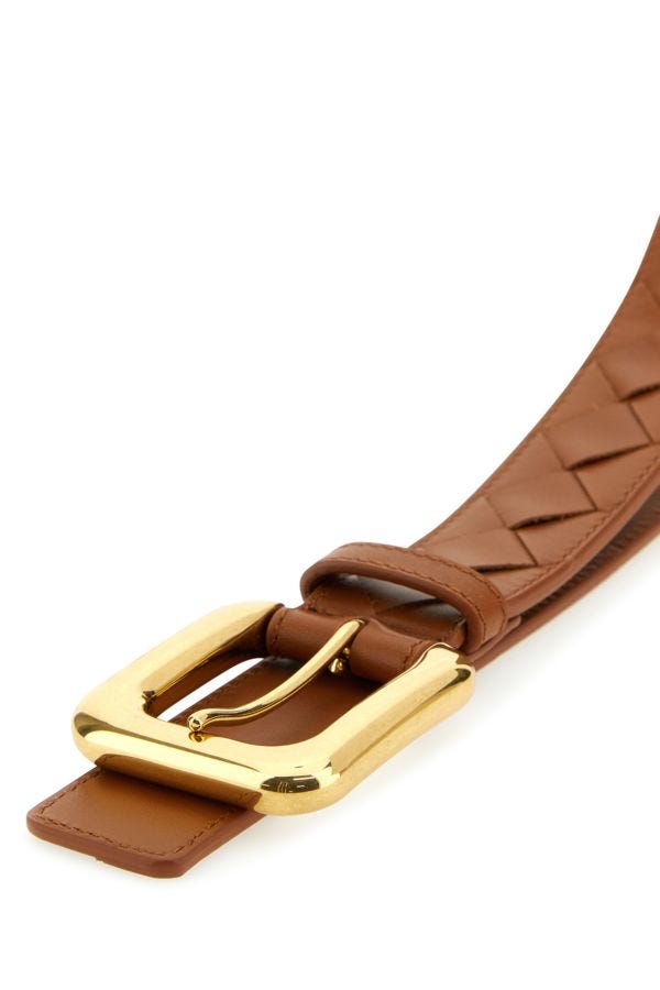 BOTTEGA VENETA | Light brown leather belt
