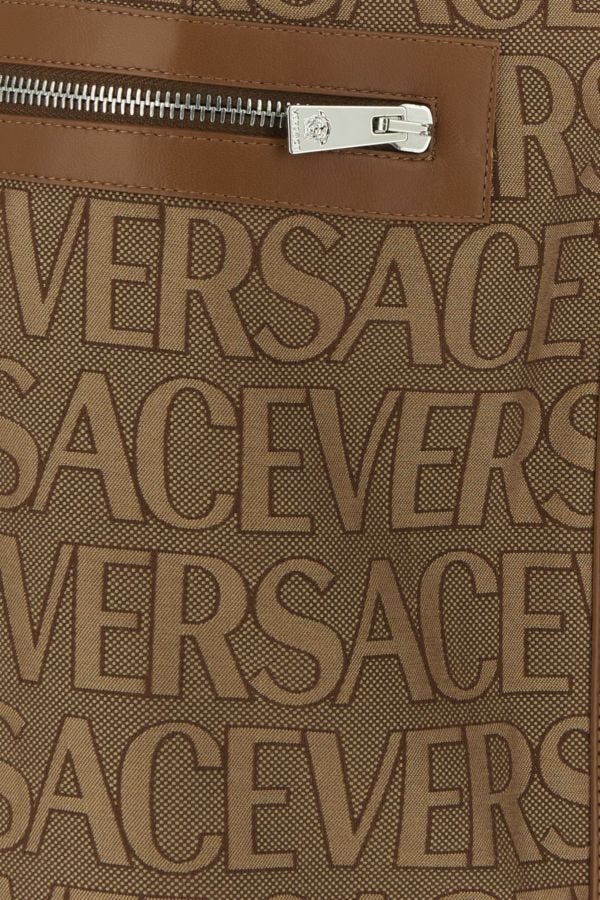 VERSACE | Embroidered jacquard mini skirt