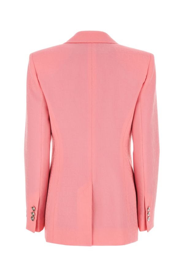 VERSACE | Pink jacquard blazer