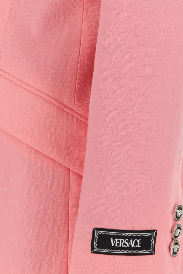 VERSACE | Pink jacquard blazer