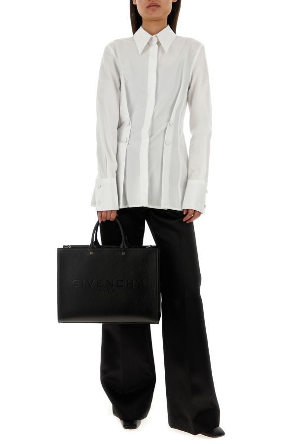 GIVENCHY | Black leather medium G-Tote handbag