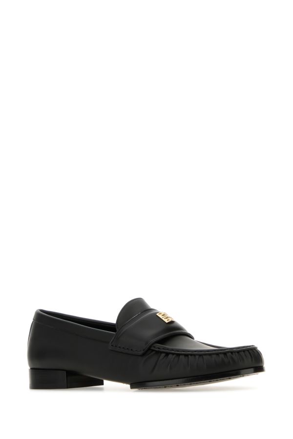 GIVENCHY | Black leather 4G loafers