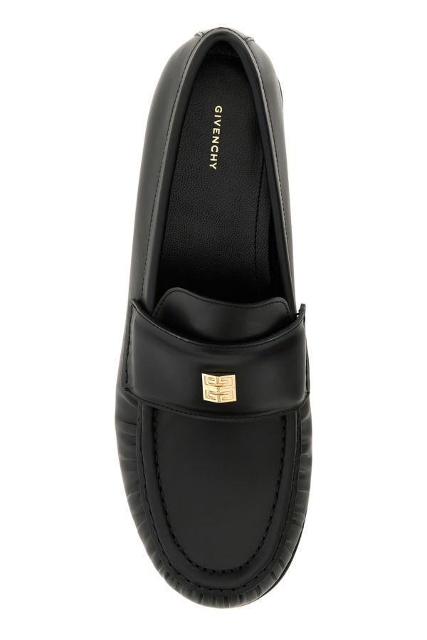 GIVENCHY | Black leather 4G loafers