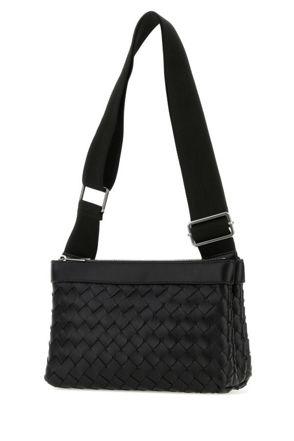 BOTTEGA VENETA | Black leather Duo crossbody bag