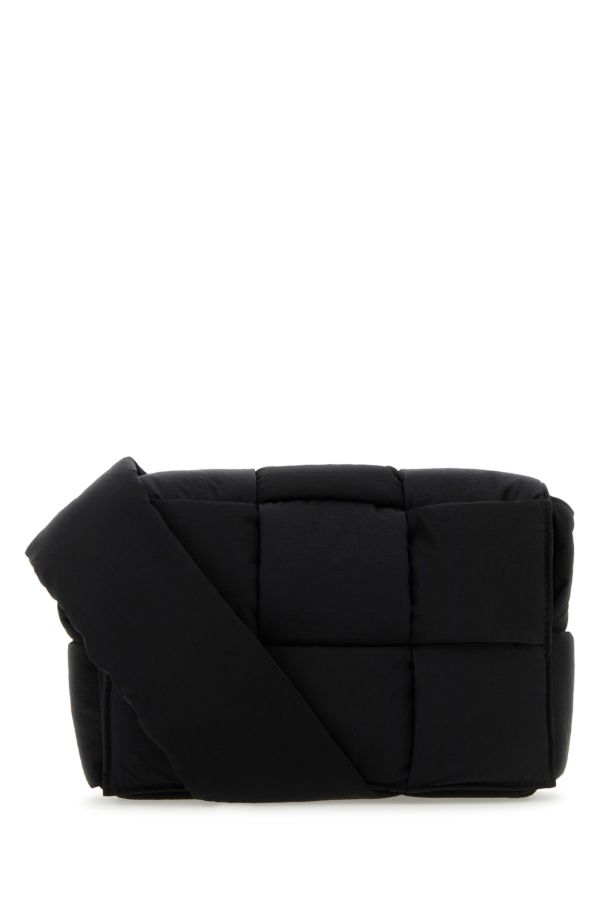BOTTEGA VENETA | Black fabric Cassette crossbody bag