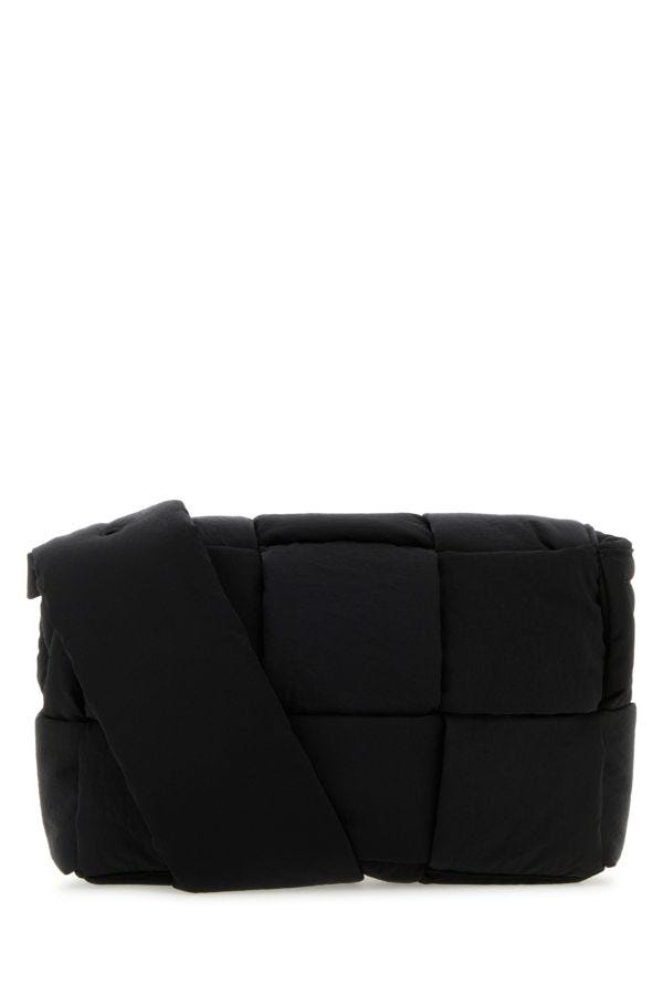 BOTTEGA VENETA | Black fabric Cassette crossbody bag