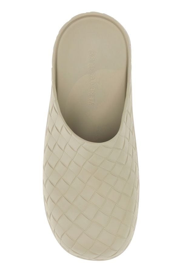 BOTTEGA VENETA | Light grey rubber Beebee mules
