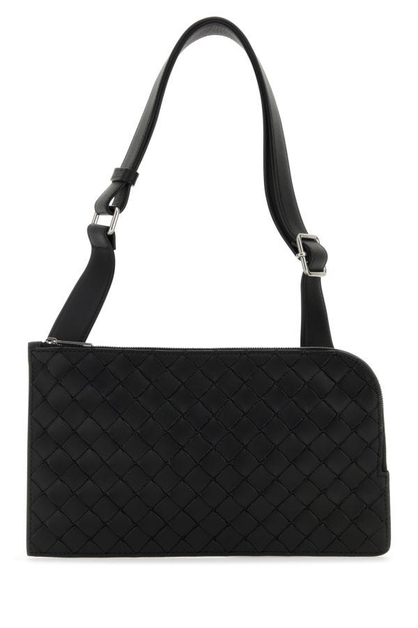 BOTTEGA VENETA | Black leather belt bag