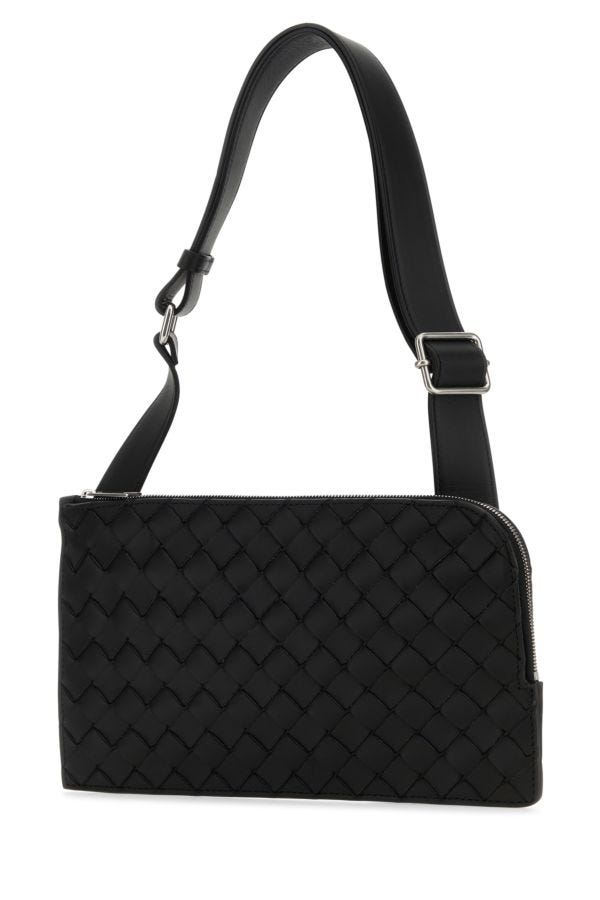 BOTTEGA VENETA | Black leather belt bag