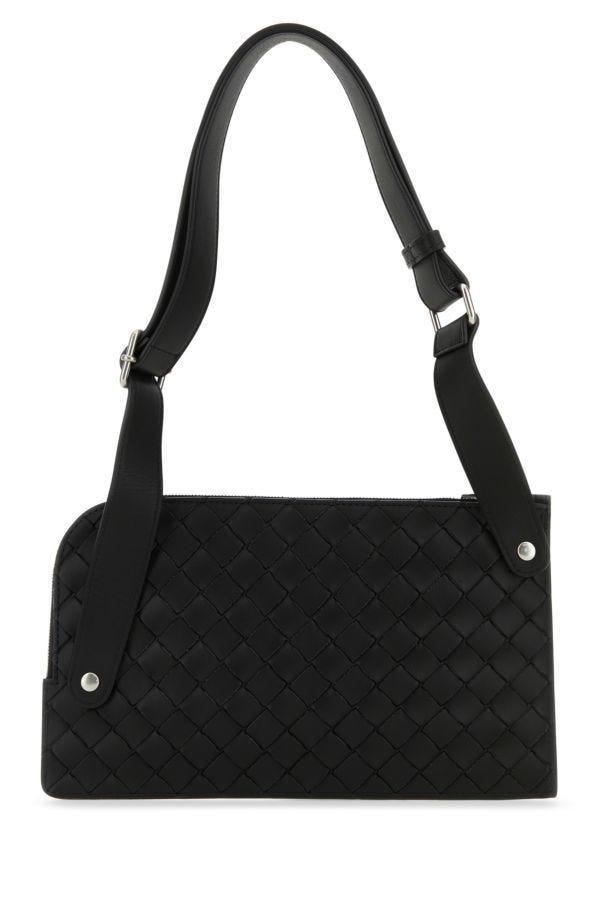 BOTTEGA VENETA | Black leather belt bag