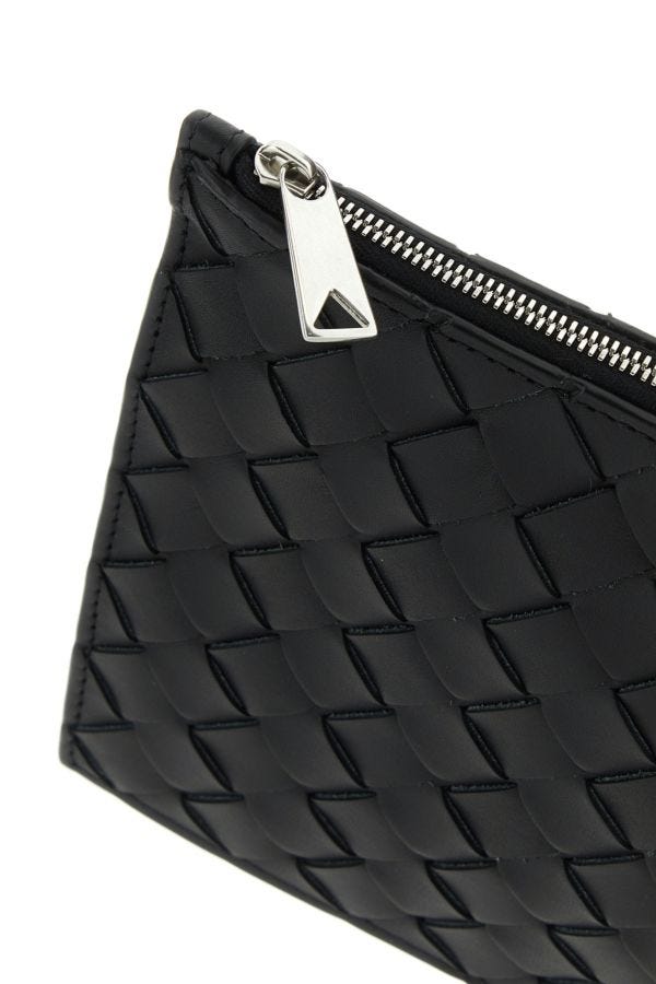 BOTTEGA VENETA | Black leather belt bag
