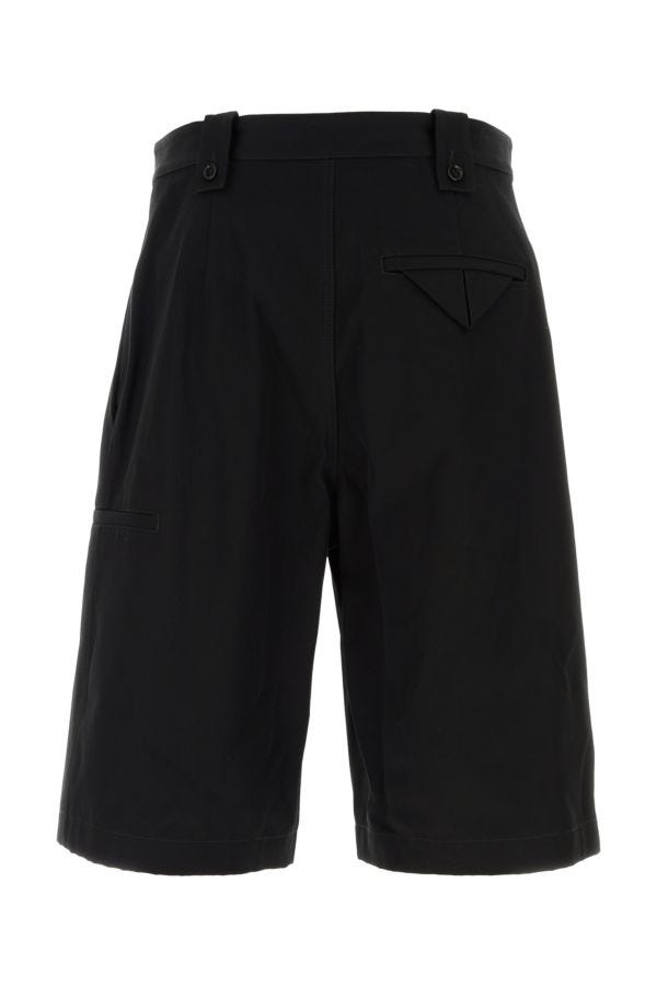 BOTTEGA VENETA | Black twill bermuda shorts