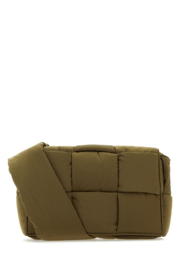 BOTTEGA VENETA | Army green fabric Cassette crossbody bag