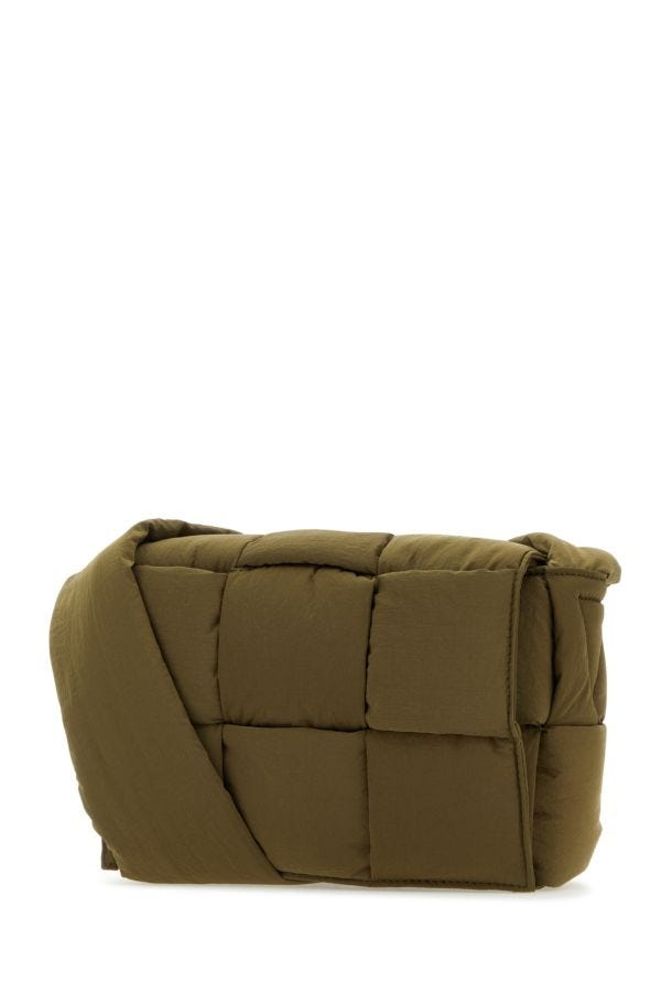 BOTTEGA VENETA | Army green fabric Cassette crossbody bag