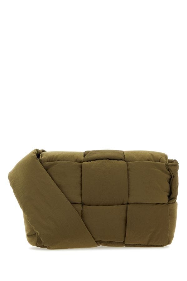 BOTTEGA VENETA | Army green fabric Cassette crossbody bag