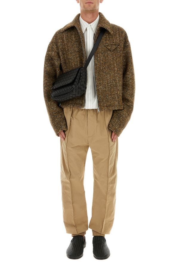 BOTTEGA VENETA | Beige nylon joggers