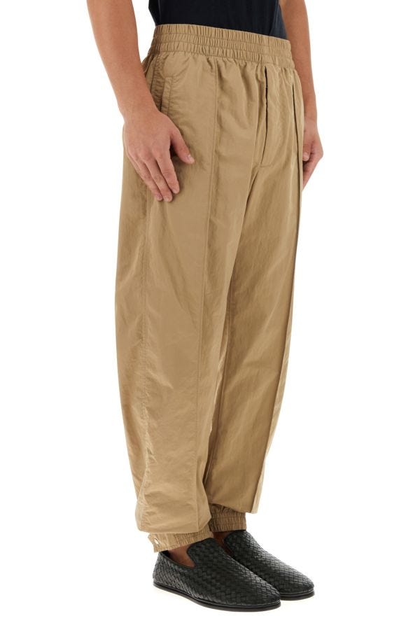 BOTTEGA VENETA | Beige nylon joggers