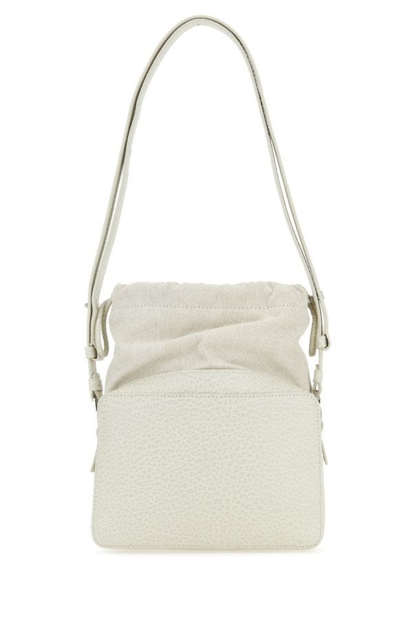 MAISON MARGIELA | Chalk leather and fabric 5AC bucket bag