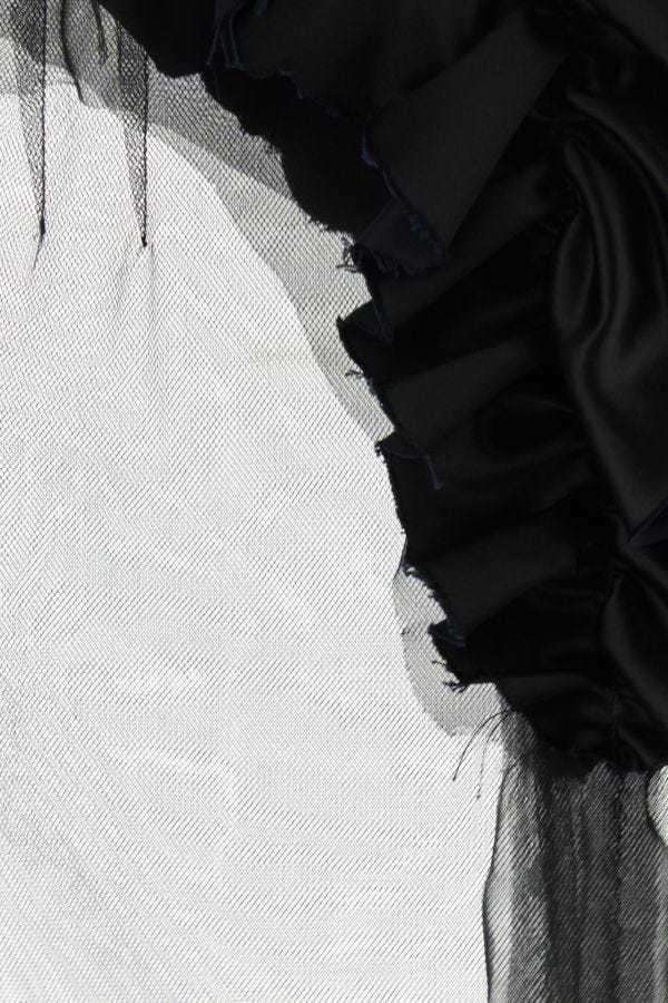 MAISON MARGIELA | Black mesh skirt