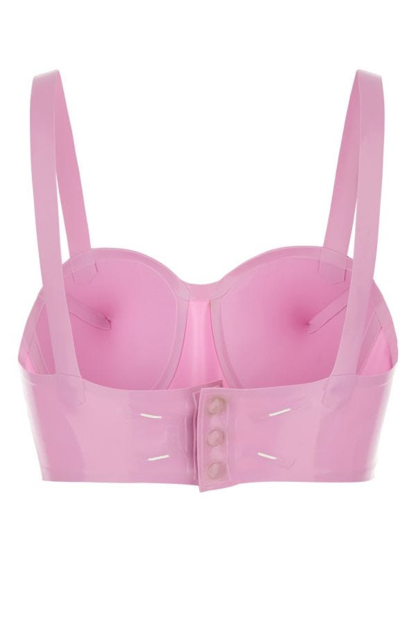 MAISON MARGIELA | Prink rubber crop-top