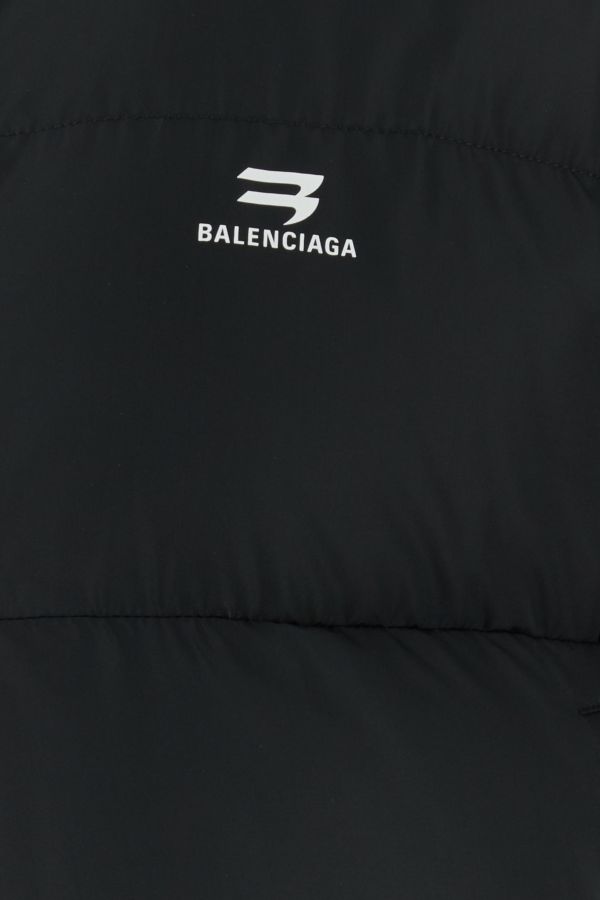 BALENCIAGA | Black polyester blend padded oversize jacket