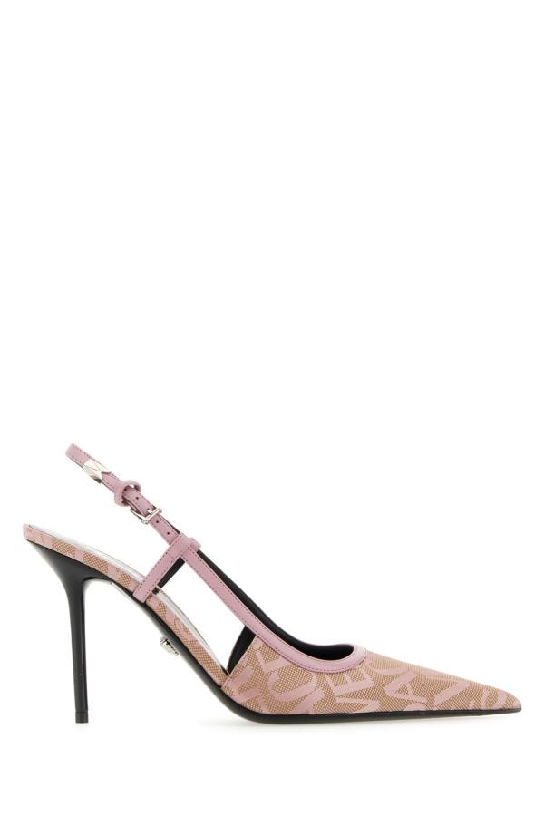 VERSACE | Embroidered jacquard Versace Allover pumps