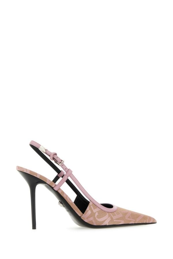 VERSACE | Embroidered jacquard Versace Allover pumps