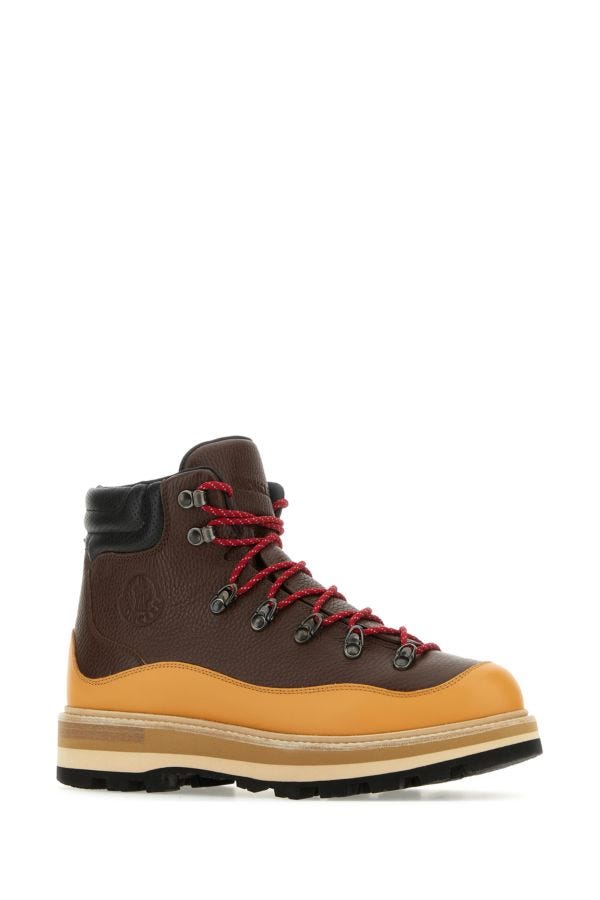 MONCLER | Multicolor leather Peka Trek ankle boots