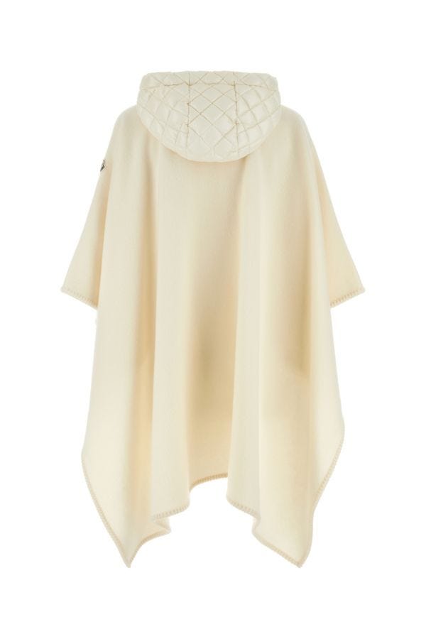 MONCLER | Ivory felt cape
