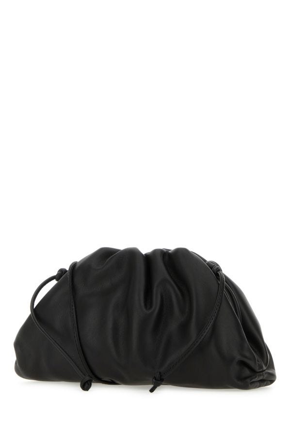 BOTTEGA VENETA | Black nappa leather mini Pouch clutch