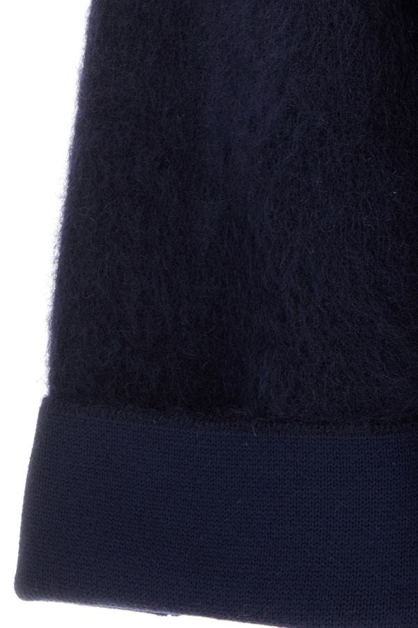 BOTTEGA VENETA | Navy blue stretch wool blend cardigan