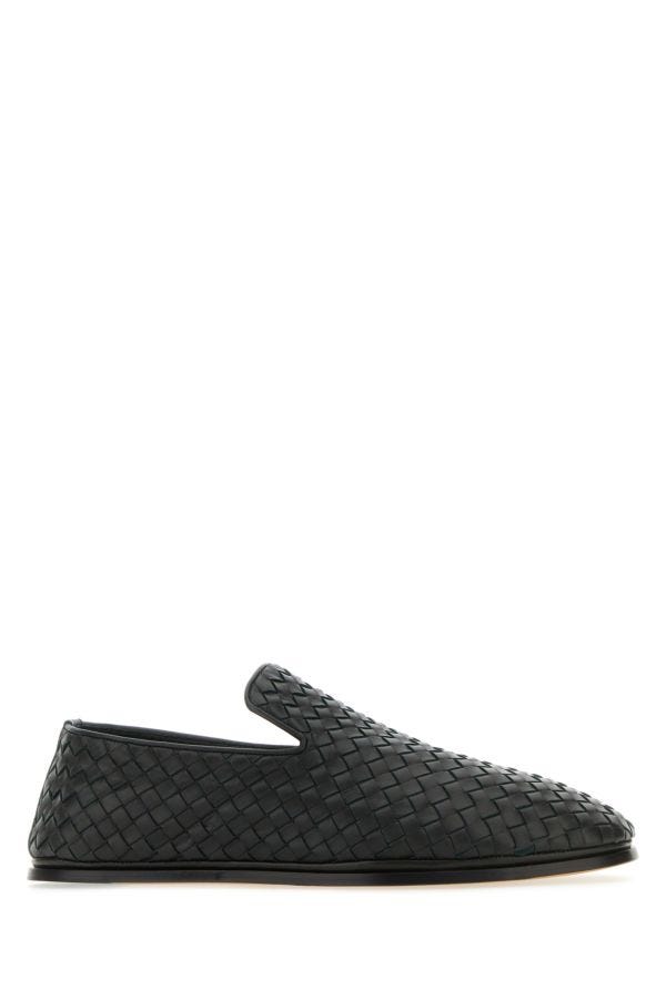 BOTTEGA VENETA | Dark green nappa leather Sunday slip ons